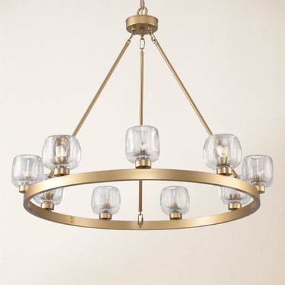 Vellum Round Chandelier 91cm D