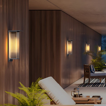 Cyclumena Rectangular Solar Outdoor Wall Light