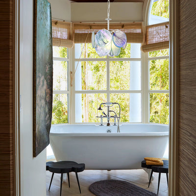 Murello Murano Disc Glass Round Chandelier