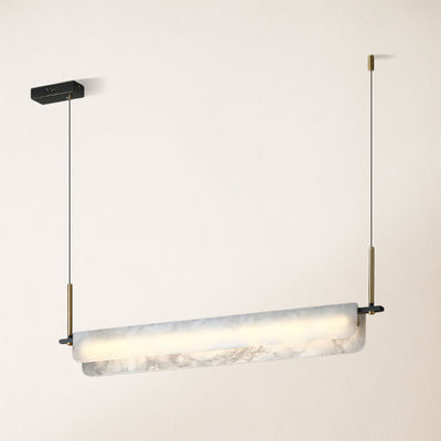 Seranova Alabaster Dining Linear Chandelier