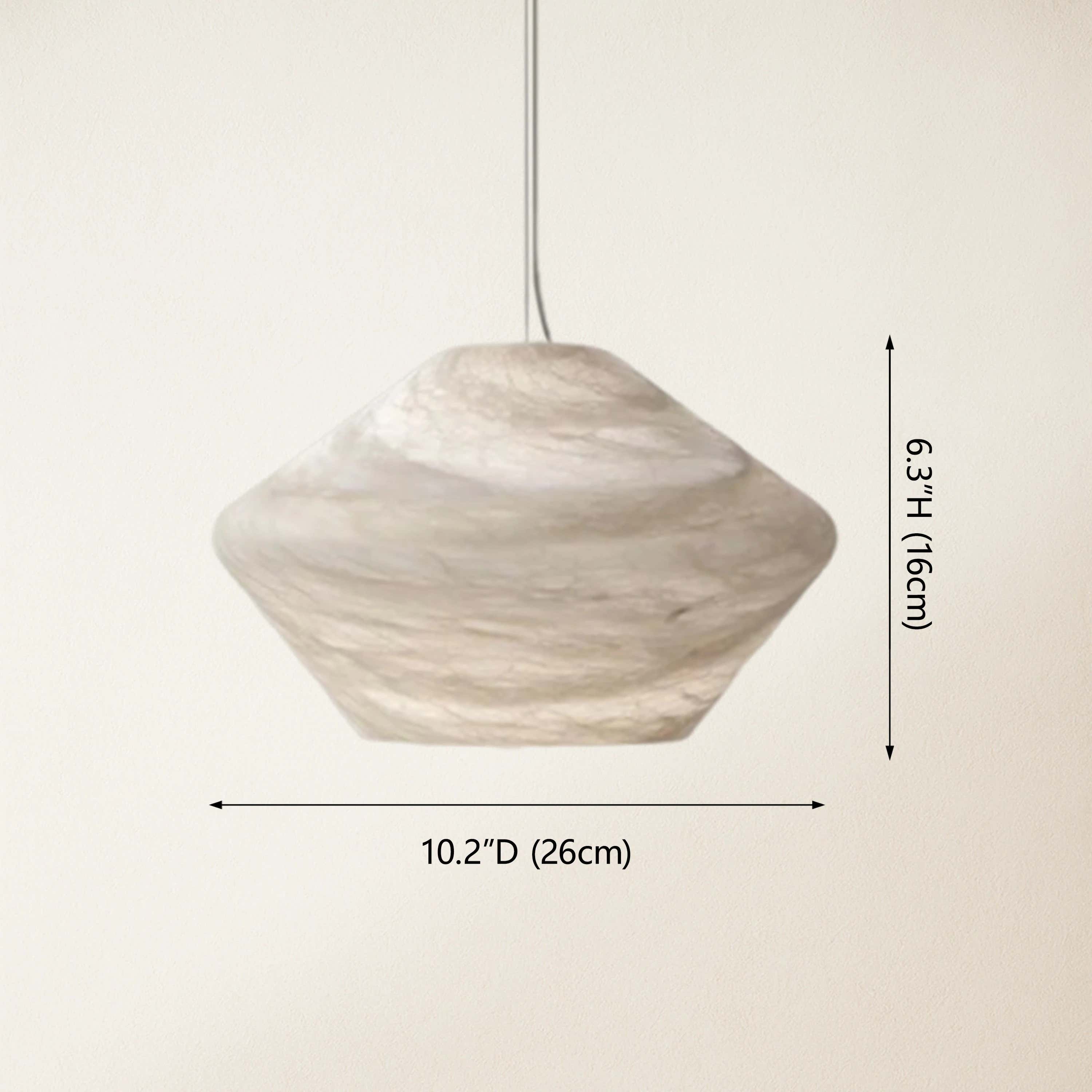 Dadaly Alabaster Popular Small Art Pendant Light 26cm W