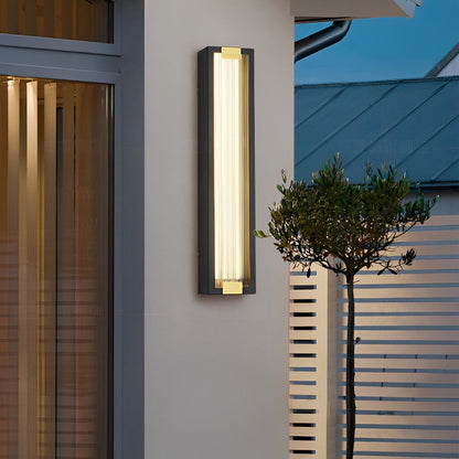 Vitreum Rectangular LED Outdoor Wall Light