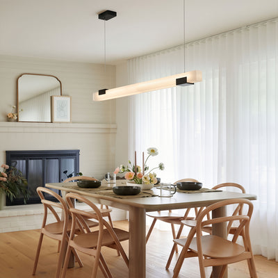 Caliora Alabaster Linear Chandelier