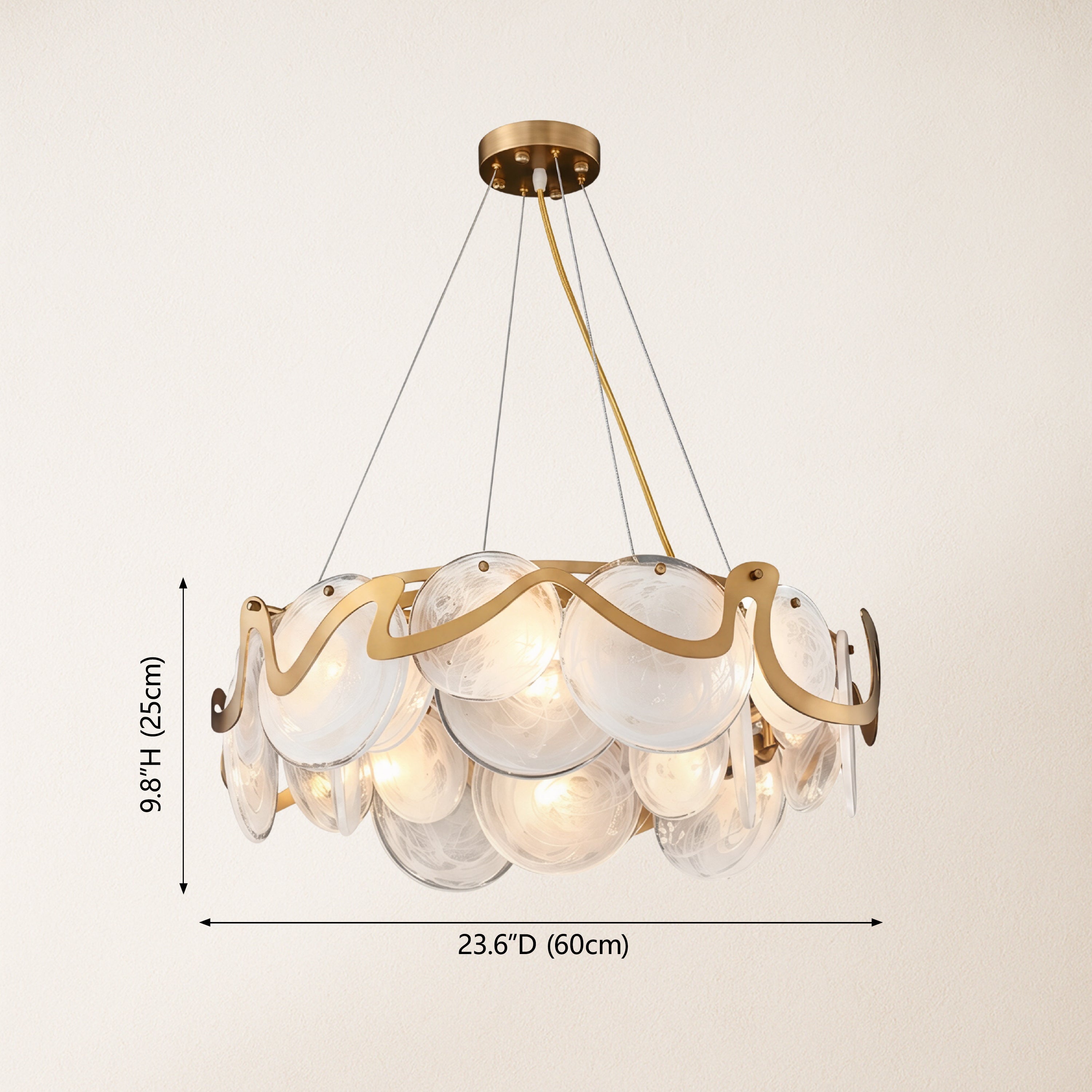 Avenor Ambient Glass Round Chandelier