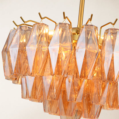 Celestial Drop Glass Crystal Glass Chandelier 43cm D
