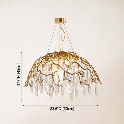 Aurevia Dome Glass Chandelier