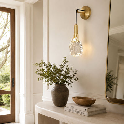 Irregular Crystal Shad Wall Sconce H28cm