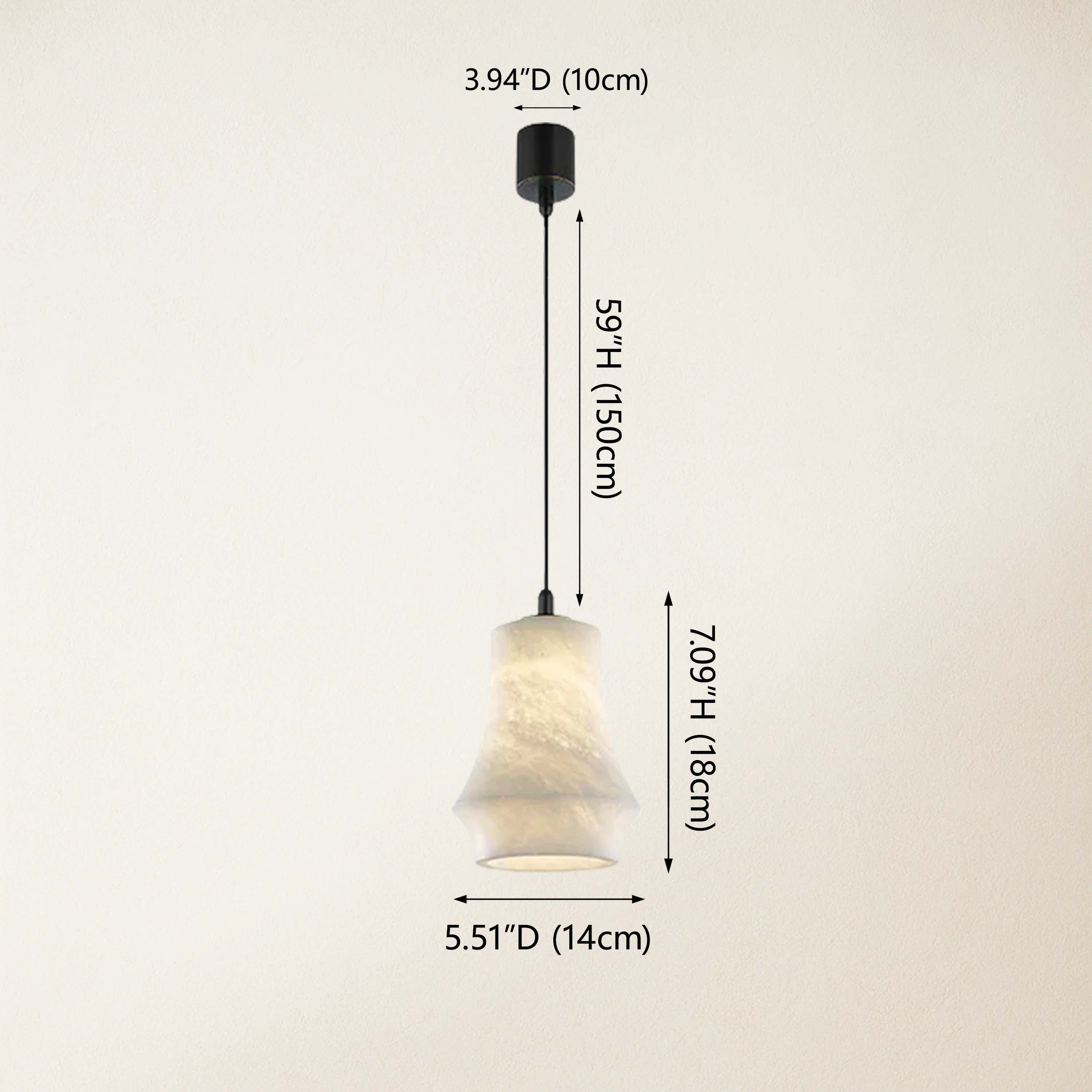 Bloom Alabaster Trio Pendant 18cm H