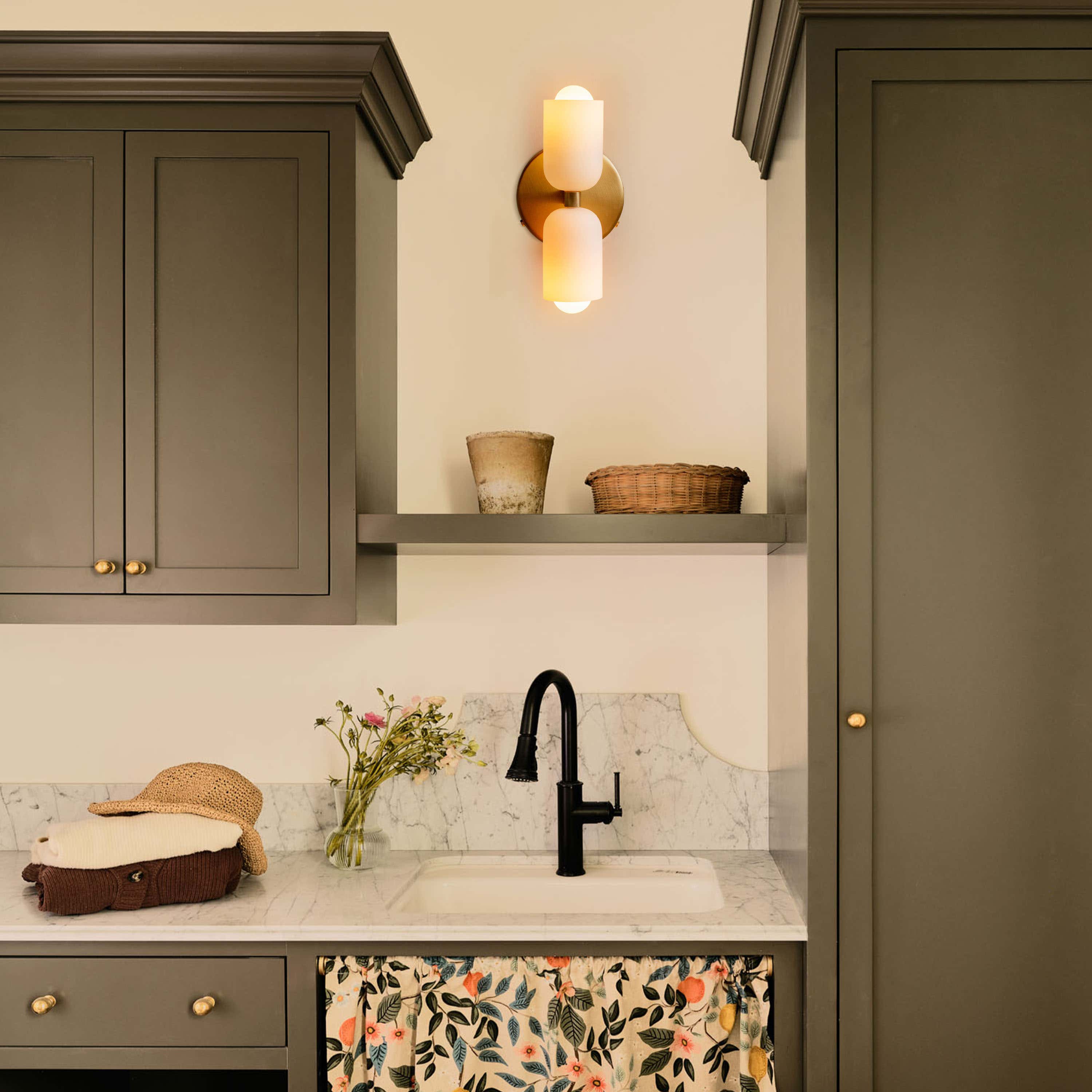 Caleb Glass Wall Sconce 12 cm W