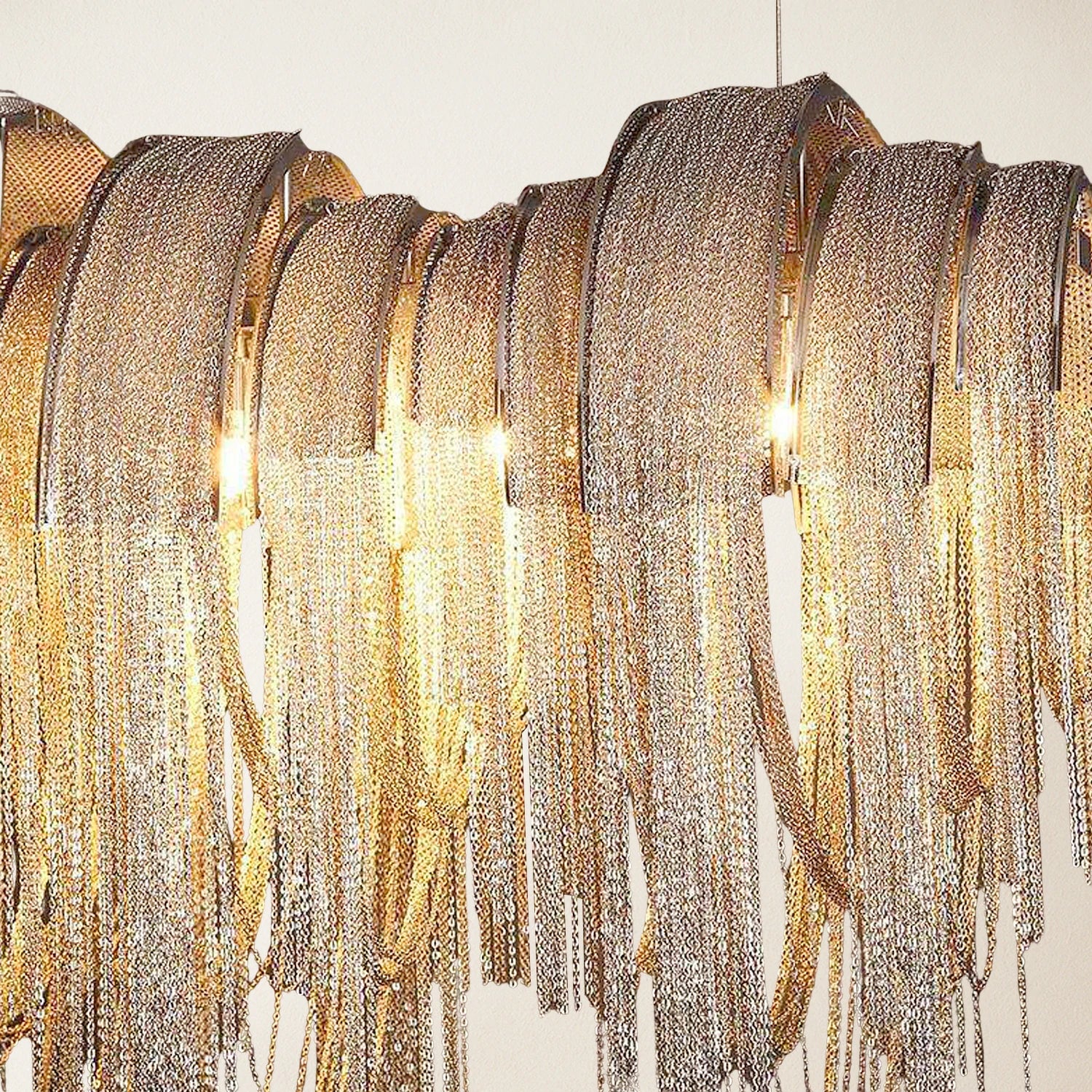 Teresa Cadena Chain Tassel Dining Room Chandelier 109cm W