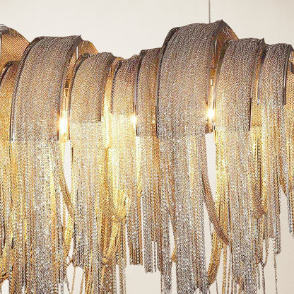 Teresa Cadena Chain Tassel Dining Room Chandelier 109cm W