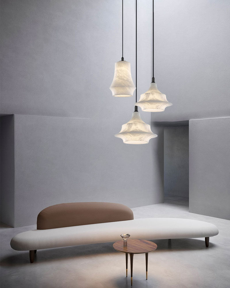 Bloom Alabaster Trio Pendant 18cm H