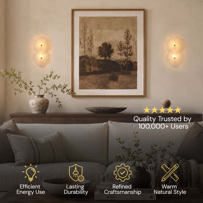 Moira Alabaster 2 Lights Wall Sconce