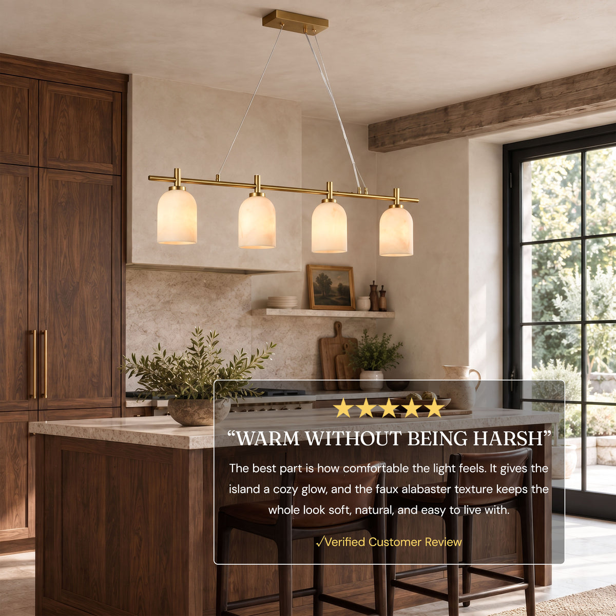Axis Resin Linear Chandelier 43"D