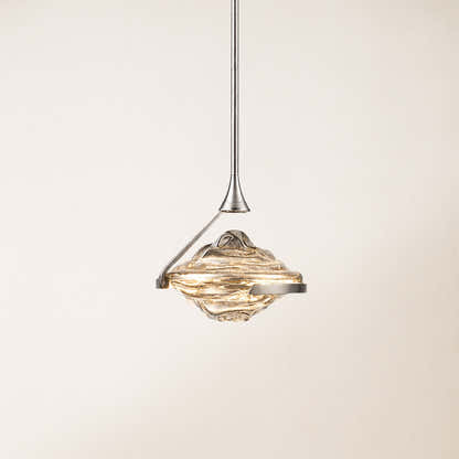 Rivelia Glass Wavy Pendant Light
