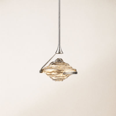 Rivelia Glass Wavy Pendant Light