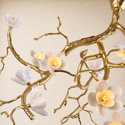 Floravine Ceramic Branch Chandelier 47.2"W