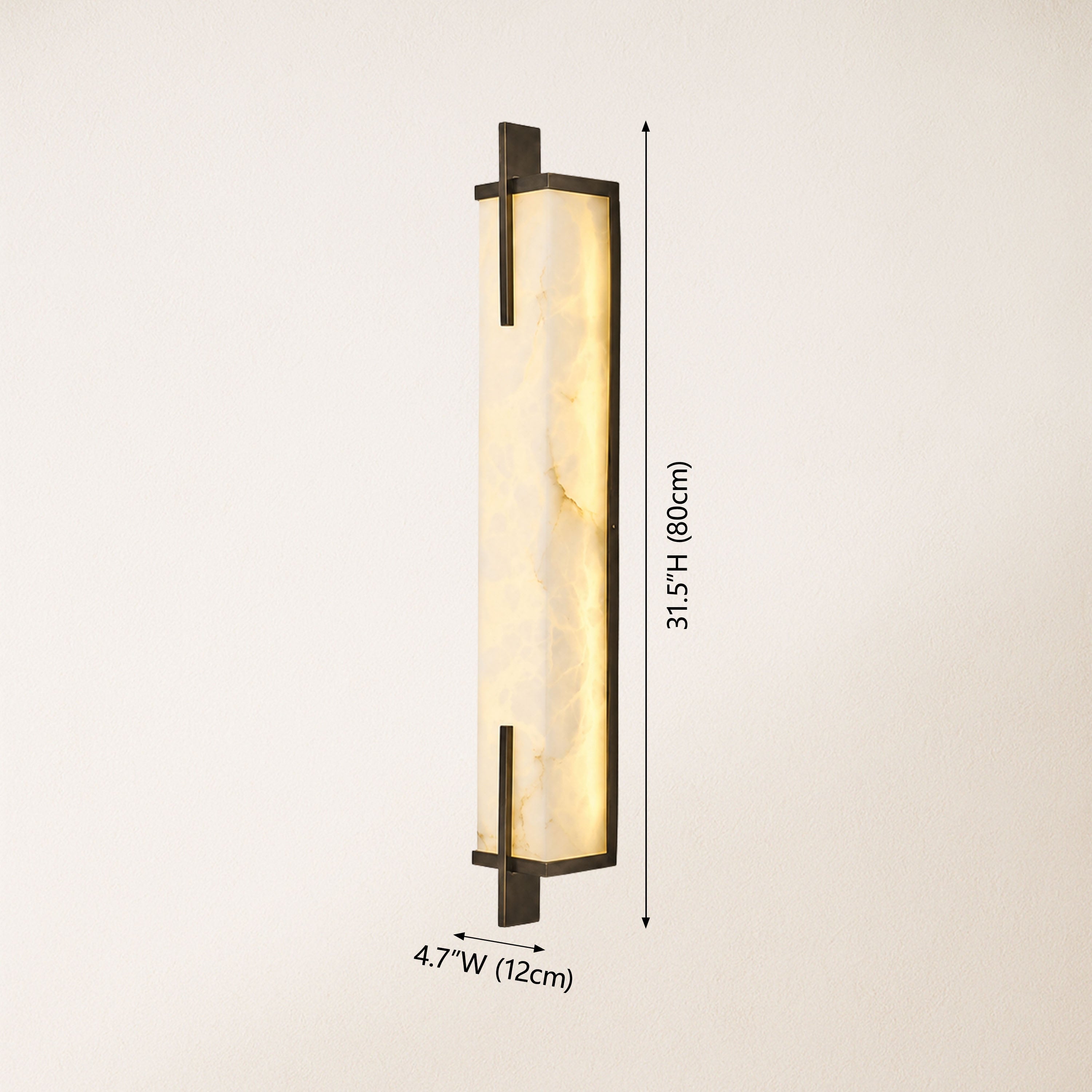 Vespera Alabaster Linear Wall Sconce