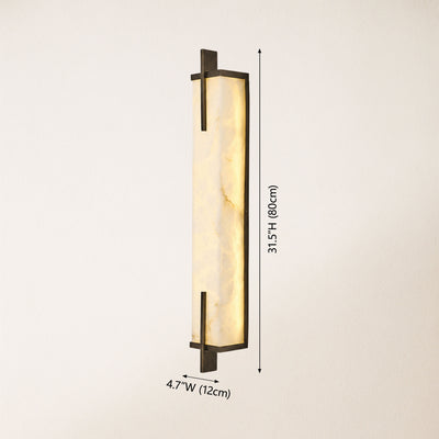 Vespera Alabaster Linear Wall Sconce