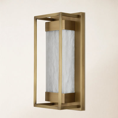 Bravura Alabaster Wall Sconce 16"H