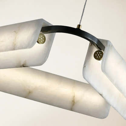 Deli Alabaster Chandelier 60cm D