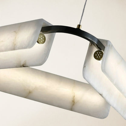 Deli Alabaster Chandelier 80cm D