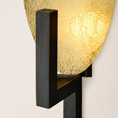 Solveta Metal Hammered Oval Wall Sconce