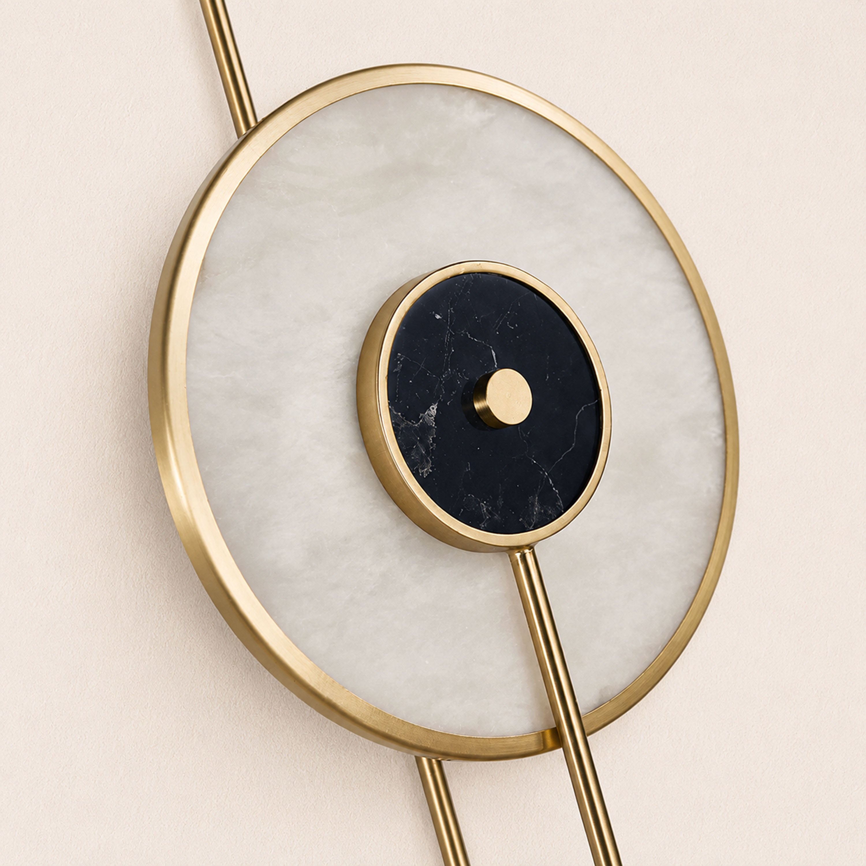 Nyxora Marble Disc Wall Sconce