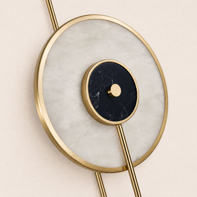 Nyxora Marble Disc Wall Sconce