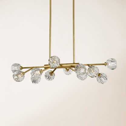 Parisian Crystal Linear Chandelier 122 cm L