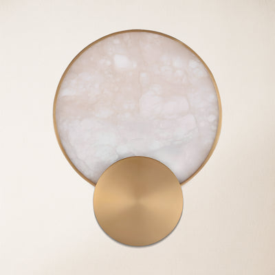 Mintreux Terre Sve Alabaster Wall Sconce 8''D