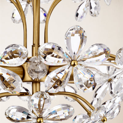 Liora Crystal Bloom Round Chandelier