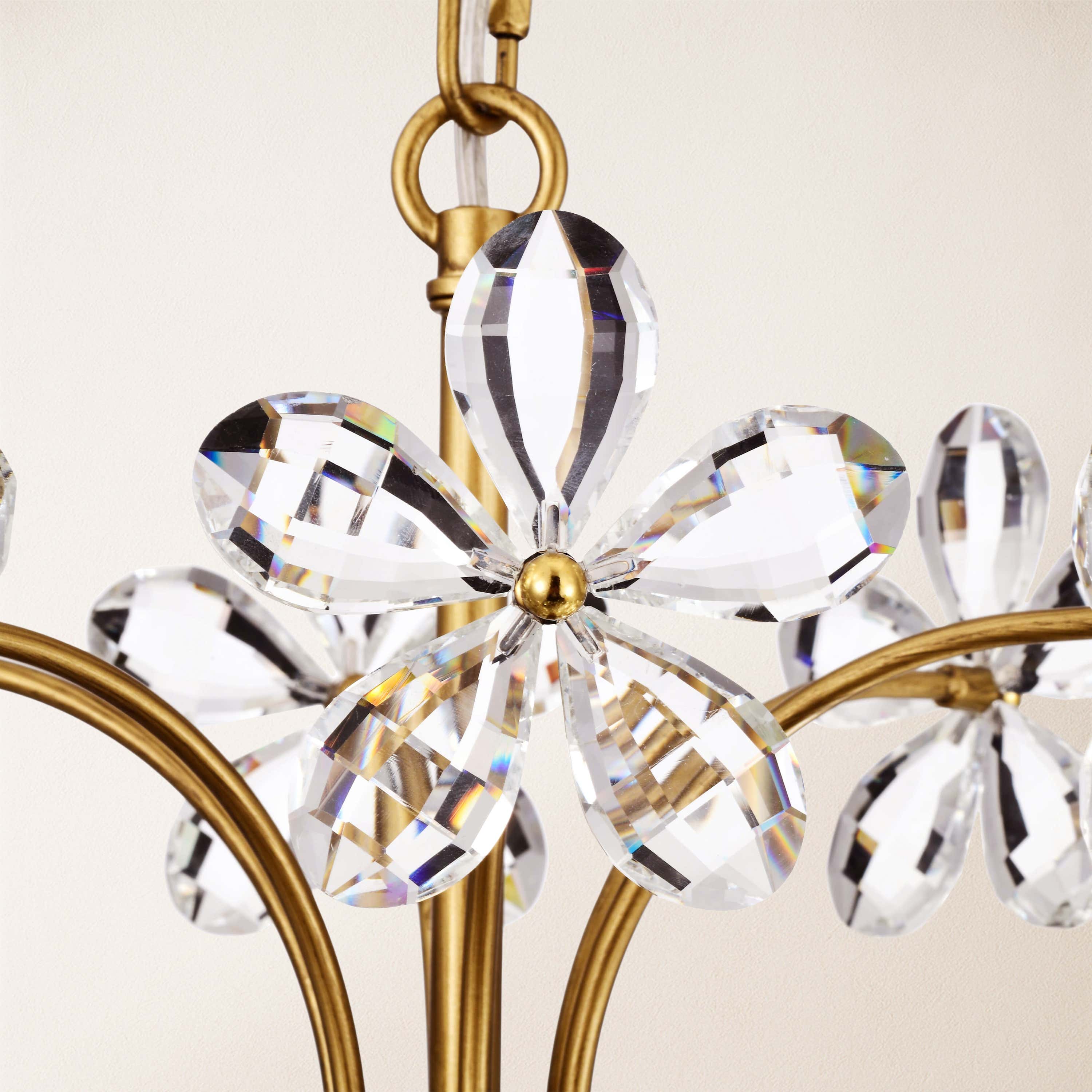 Liora Crystal Bloom Round Chandelier