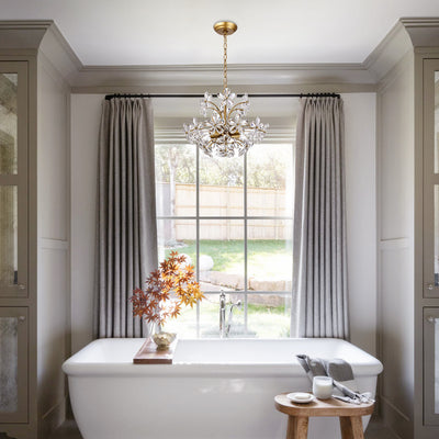 Liora Crystal Bloom Round Chandelier
