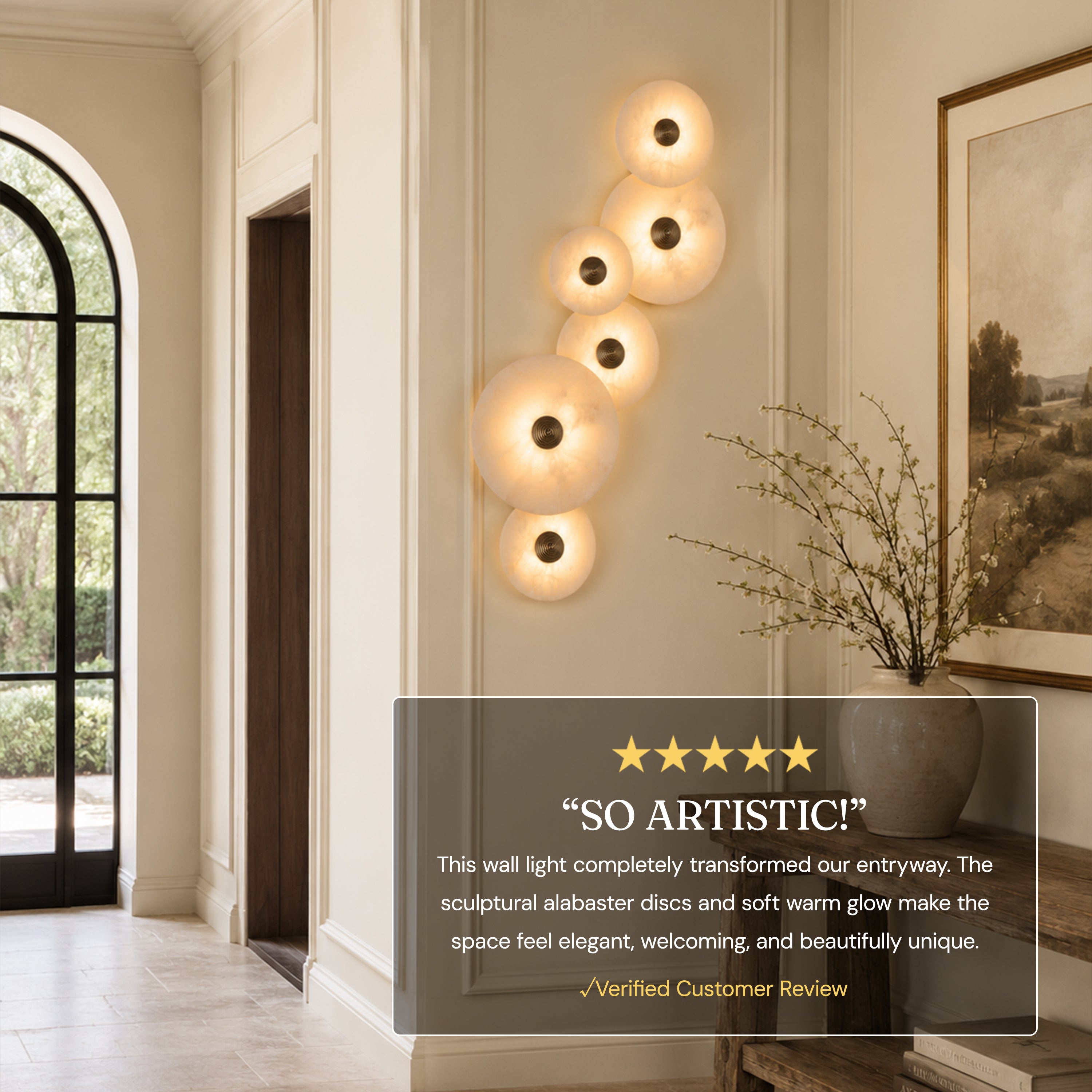 Miles Alabaster Multi-Lights Wall Sconce