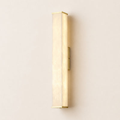 Valoria Alabaster Rectangular Wall Sconce