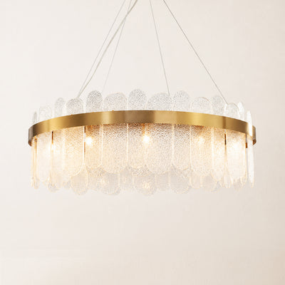 Prismora Glass Round Chandelier