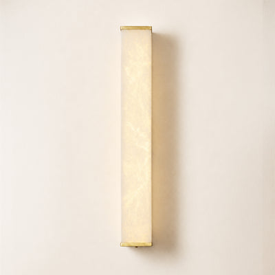 Valoria Alabaster Rectangular Wall Sconce