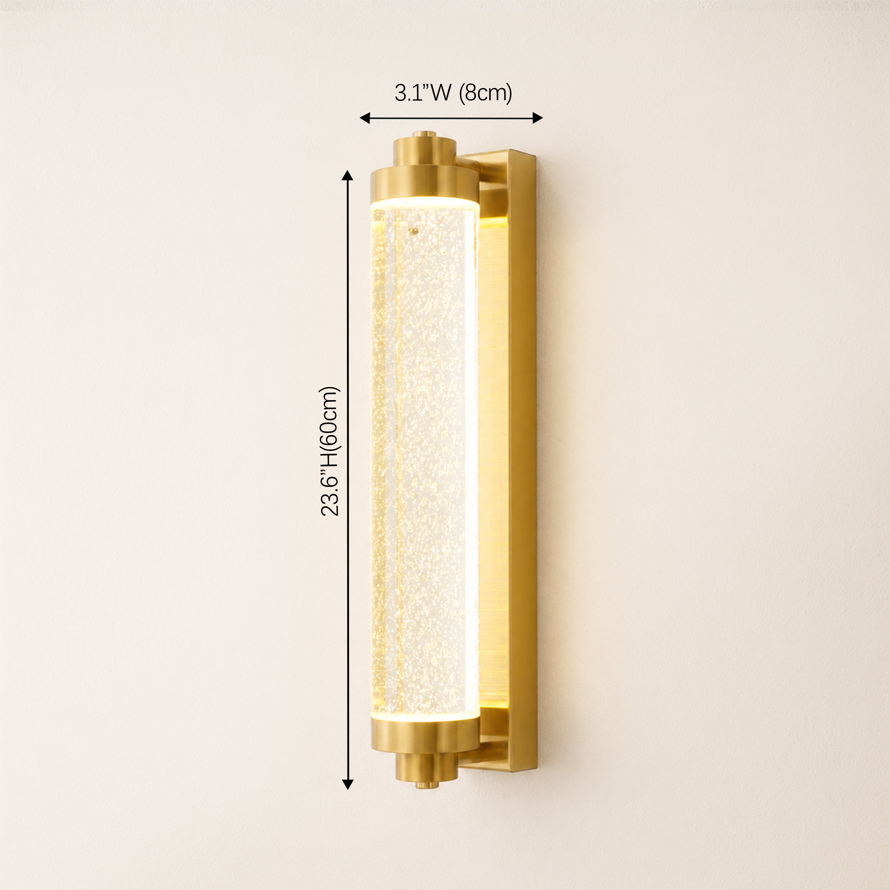 Lumira Crystal Bubble Wall Sconce