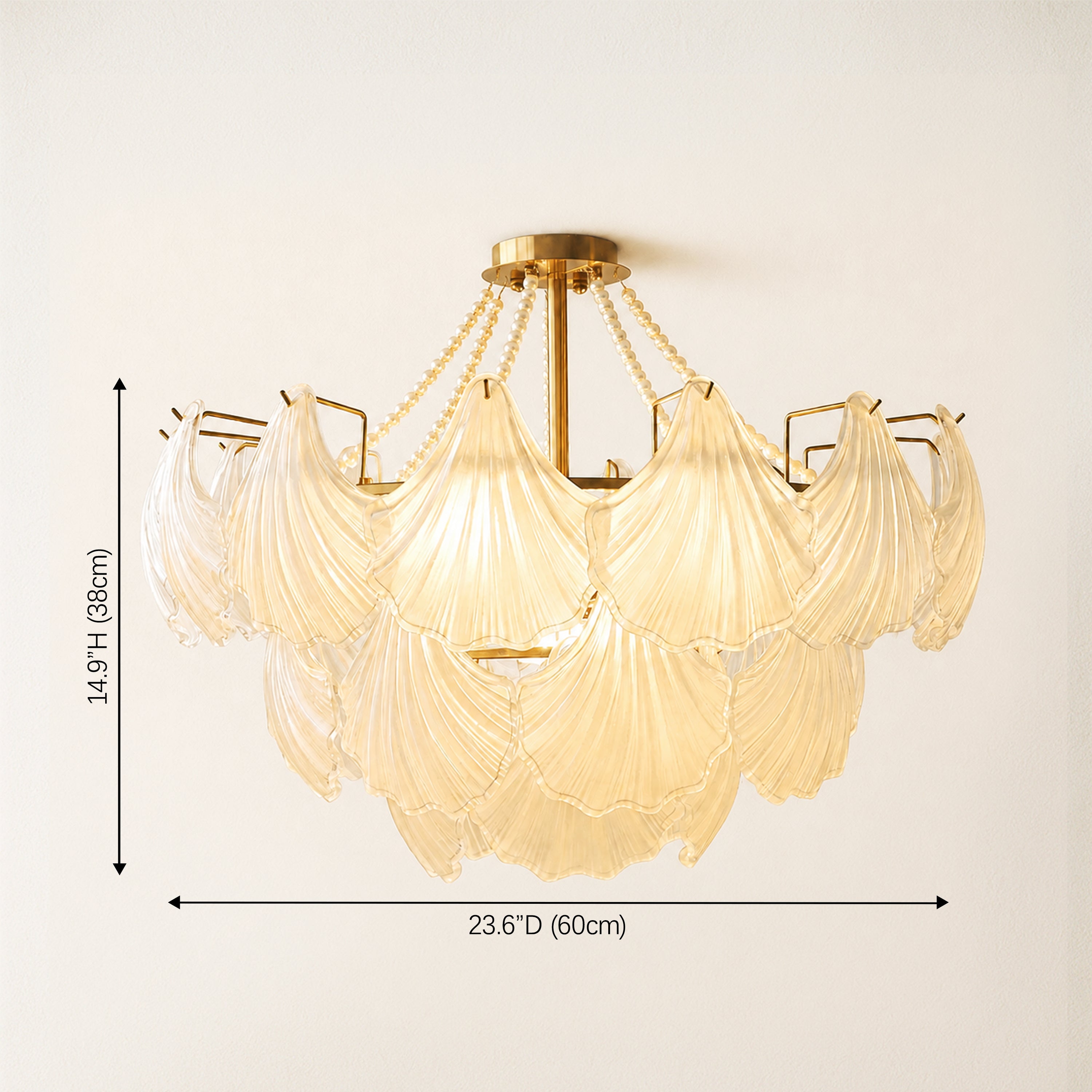Marivelle Glass Shell Pendant