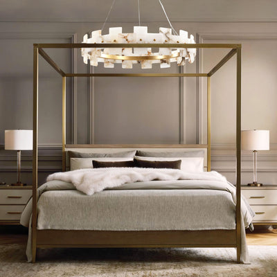 Calia Halo Alabaster Round Chandelier