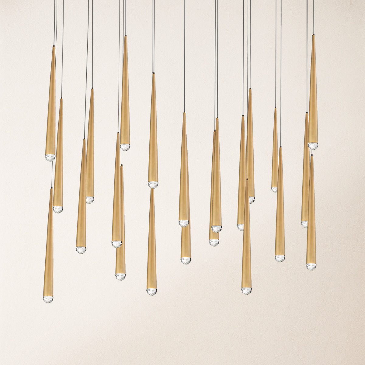 Anthropology Rectangle Crystal Pendant 137cm W