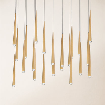 Anthropology Rectangle Crystal Pendant 137cm W