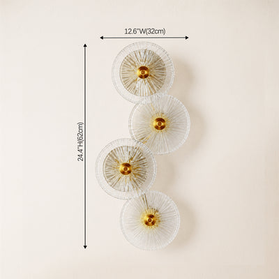 Auriotus Glass Lotus Leaf Wall Sconce