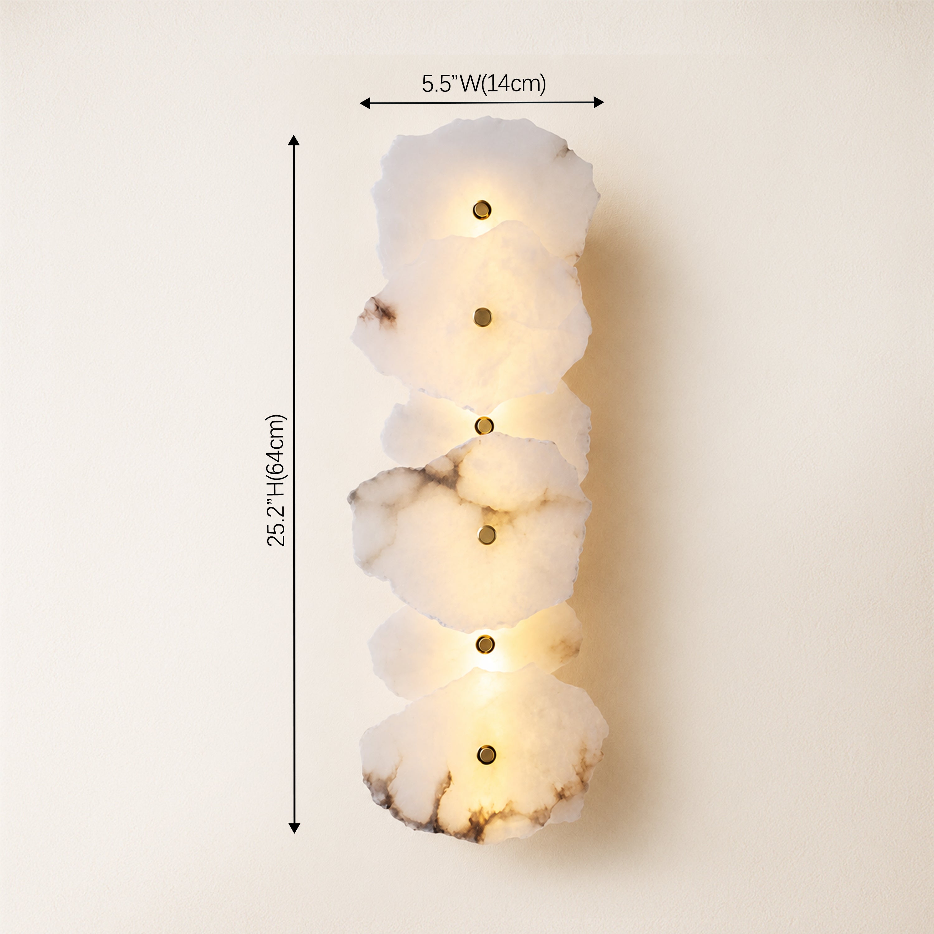 Arscelia Alabaster Linear Wall Sconce