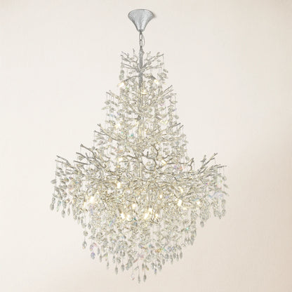 Frostleaf Crystal Cascade Grand Staircase Chandelier 165cm H