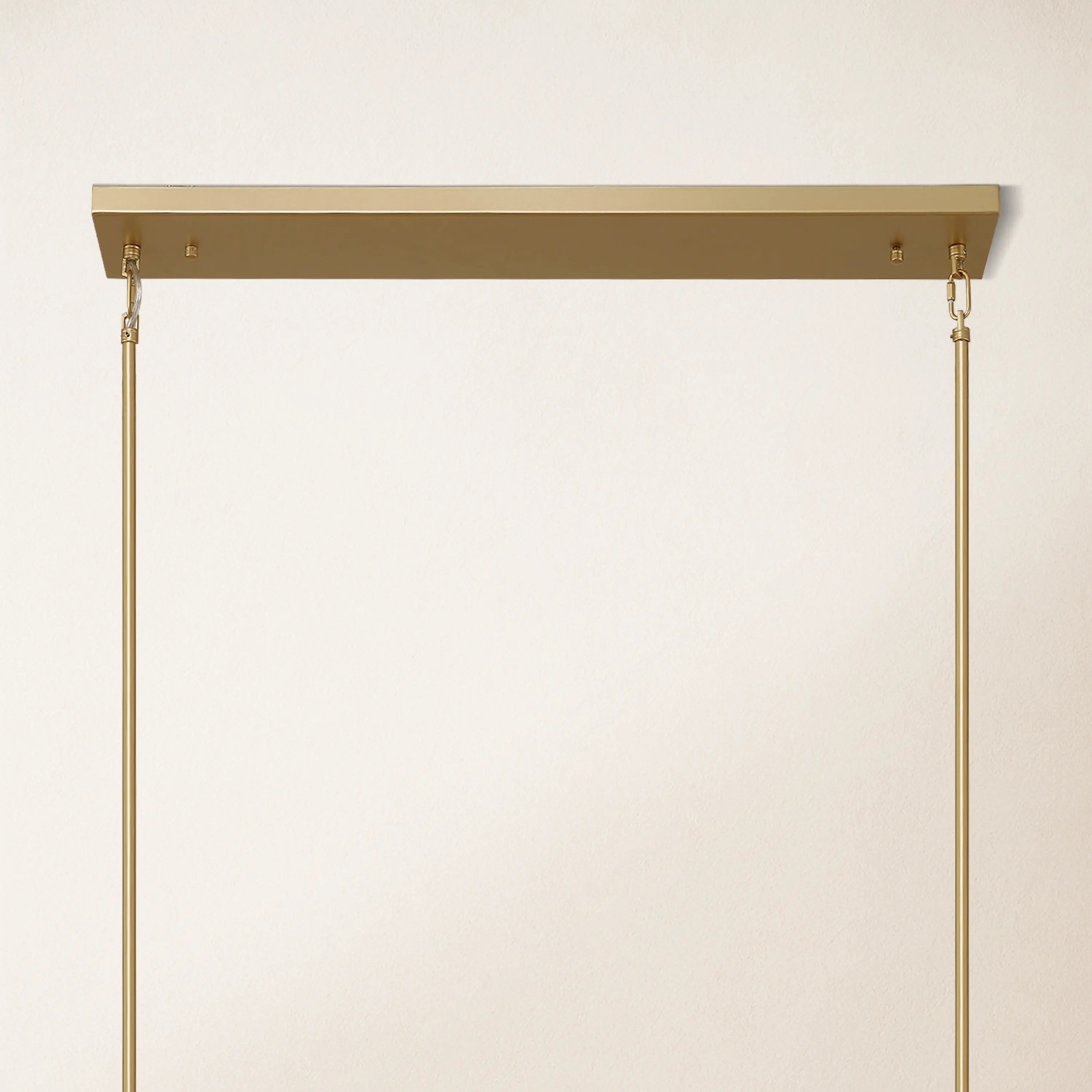 Cylora Glass Tube Rectangular Chandelier 173cm