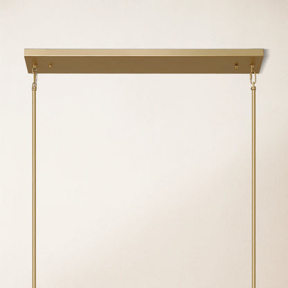 Cylora Glass Tube Rectangular Chandelier 173cm