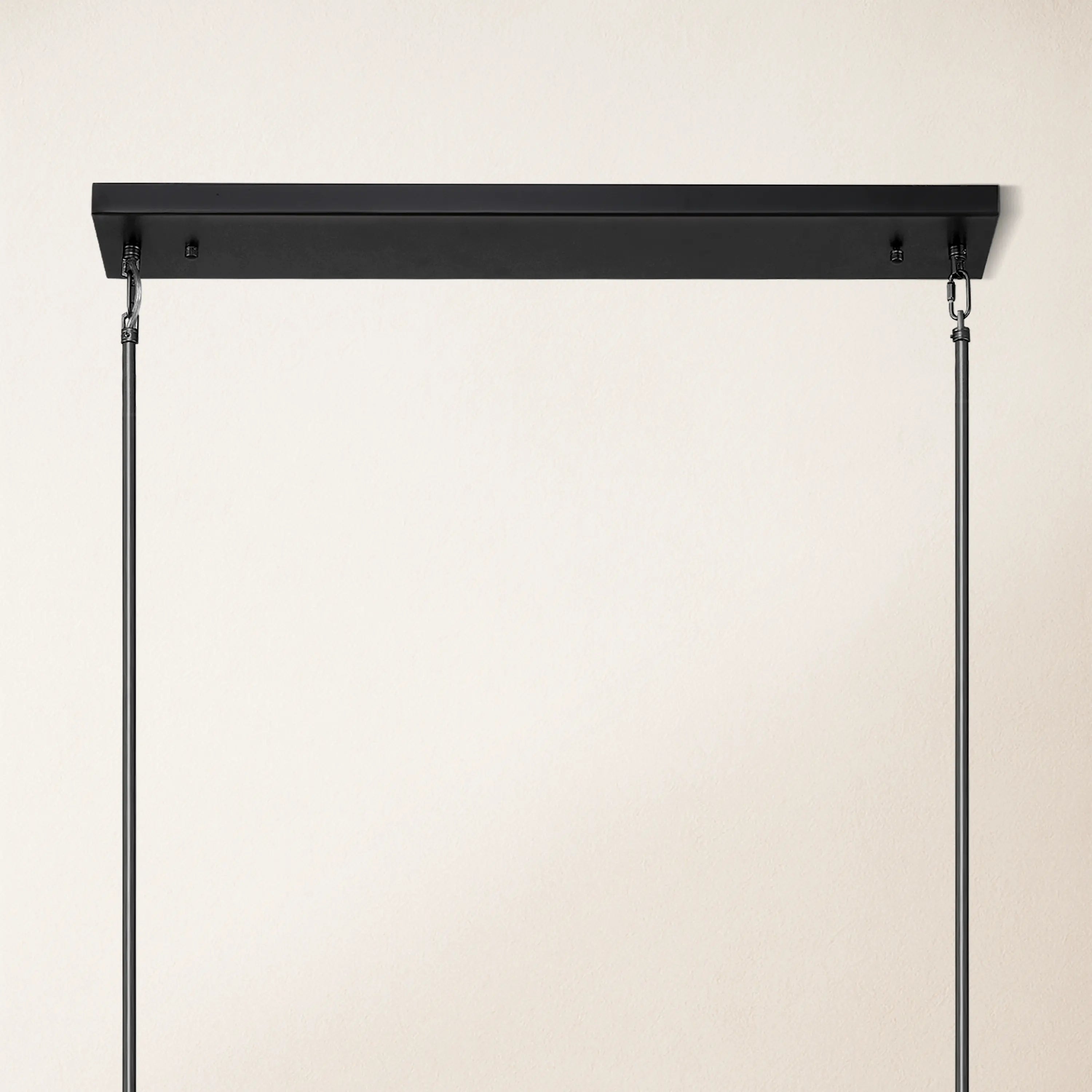 Cylora Glass Tube Rectangular Chandelier 173cm