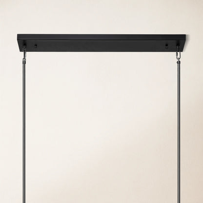 Cylora Glass Tube Rectangular Chandelier 173cm